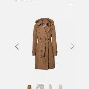 SOLD/NOT FOR SALE BURBERRY Taffeta Kensington Trench Coat